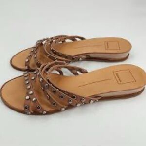 Dolce Vita Brown Studded Sandals